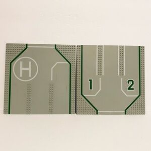 Vintage Lego City Street Road Base Plates Gray 10”x10” Lot of 2